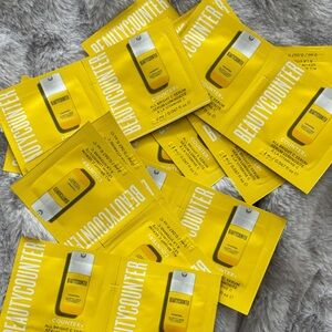 Beautycounter All Bright C Serum - Yellow sample packets. 20 packets per order